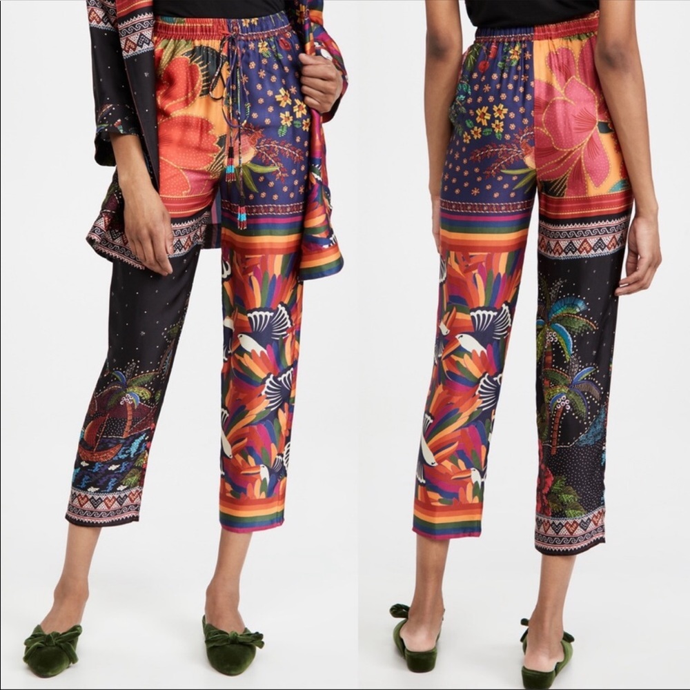 Mix Scarves Multi-pattern Pants NWT XS